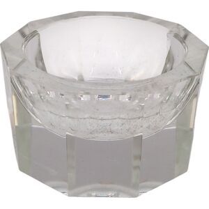 Clear Crystal Medium Candy Dish Vintage Moser Art Deco Style Modernist See desc